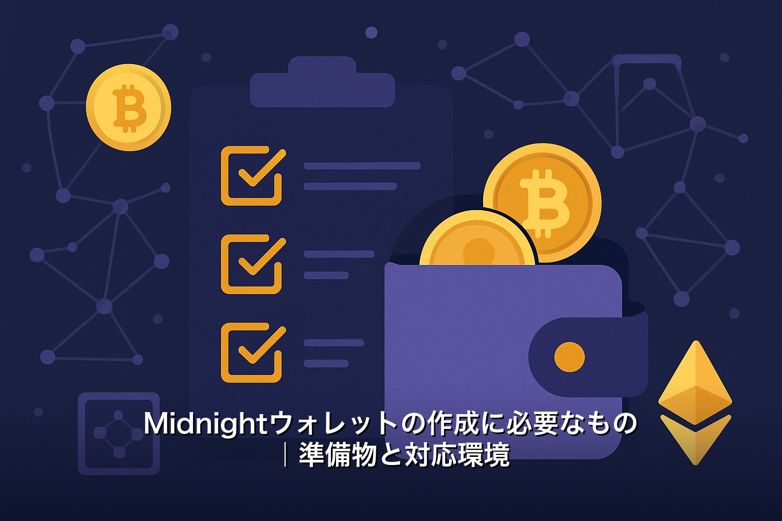 Midnightウォレットの作成に必要なもの｜準備物と対応環境