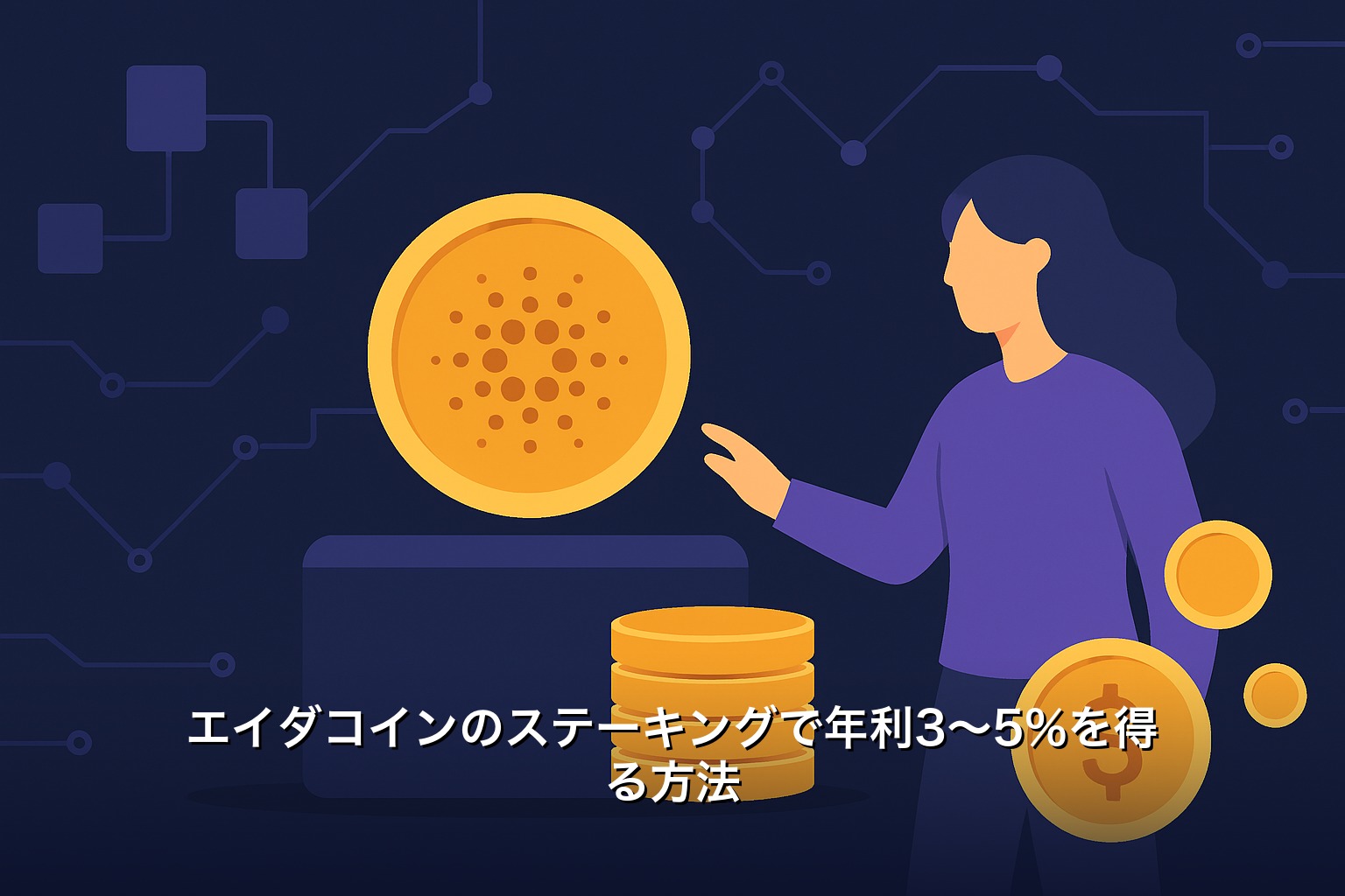 エイダコインのステーキングで年利3〜5%を得る方法