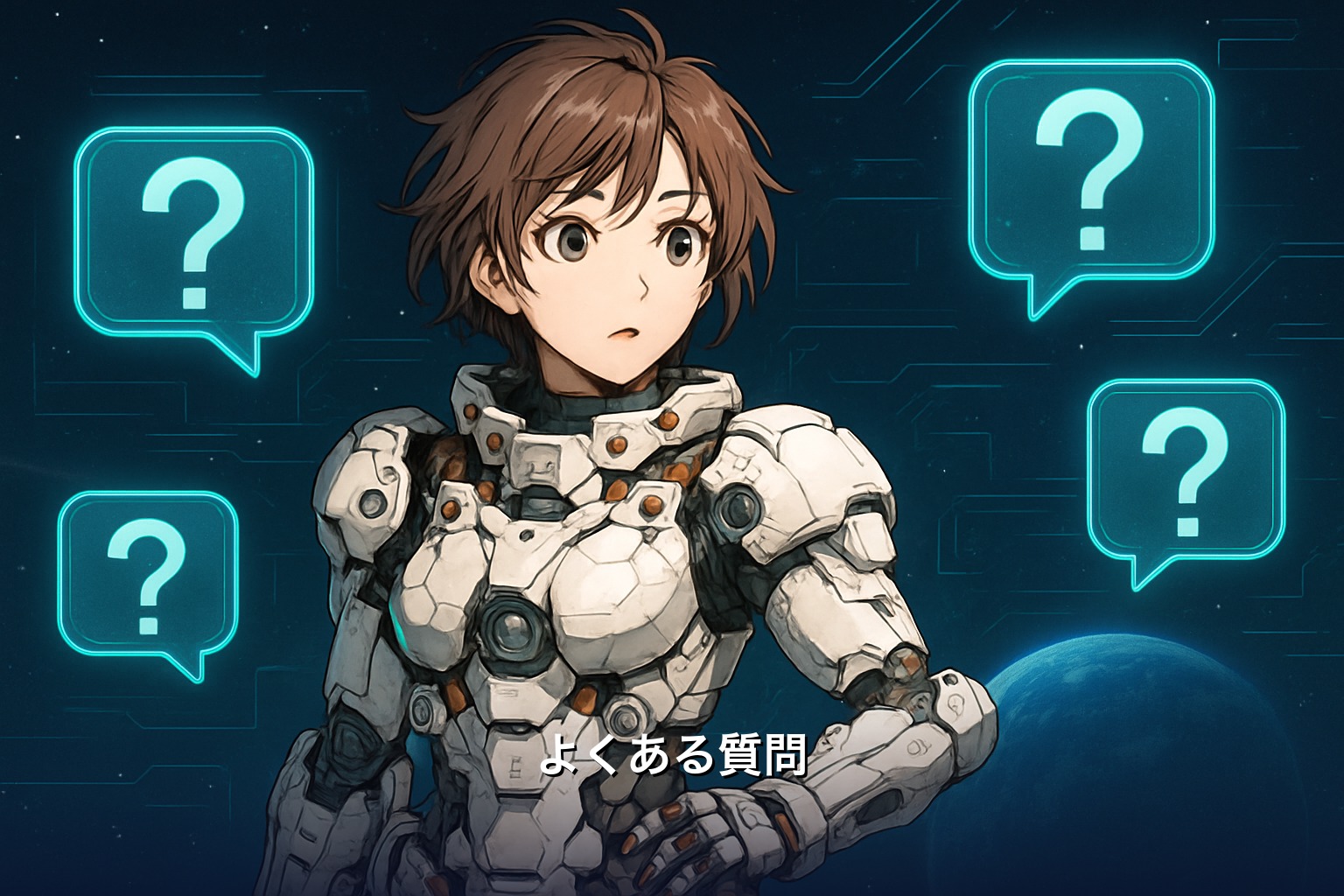 日本銀行のブロックチェーン活用に関するよくある質問を表す、吹き出しアイコンのイラスト
