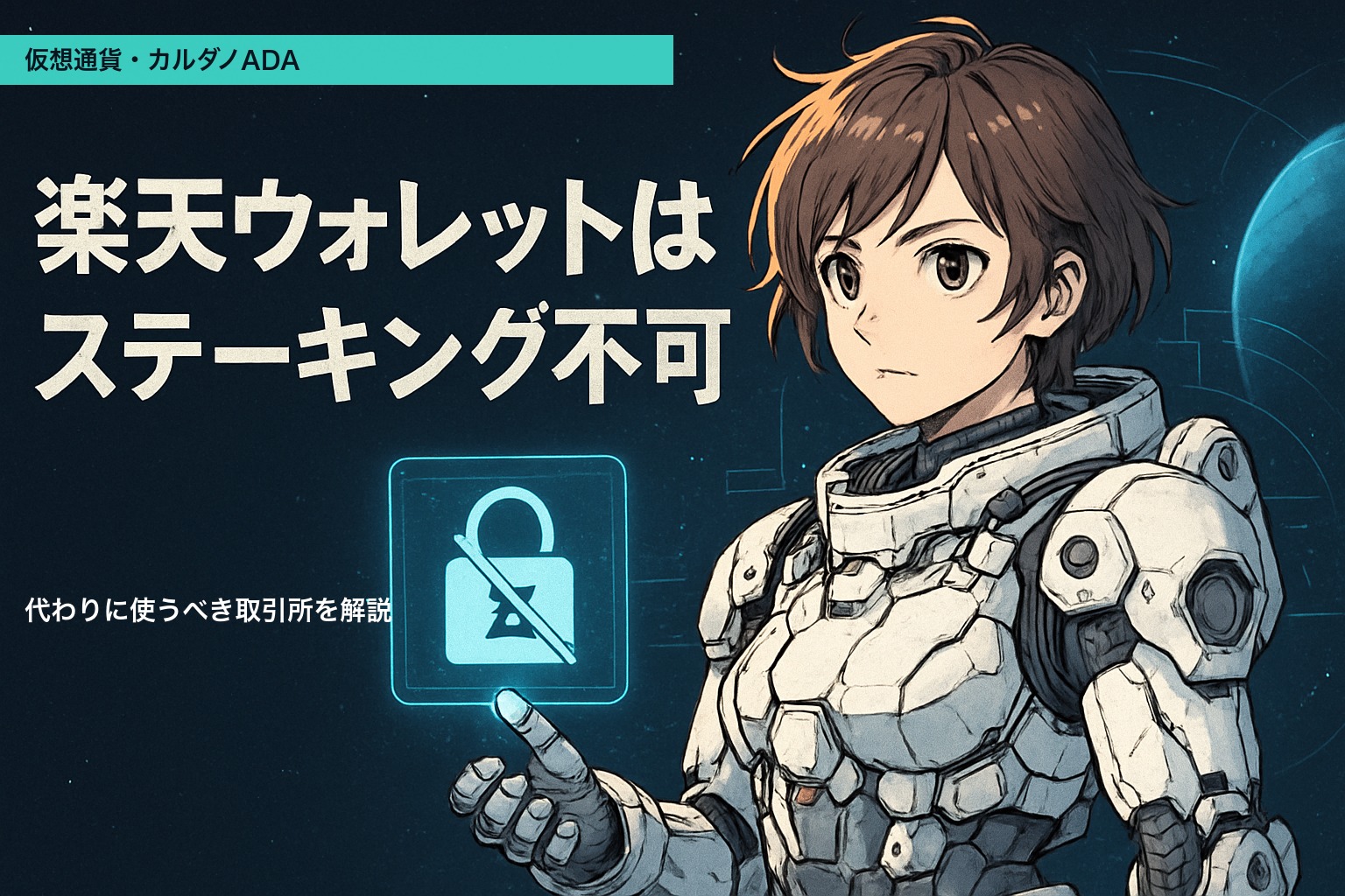 楽天ウォレットのADAステーキングは不可｜代わりに使うべき取引所【2026年】