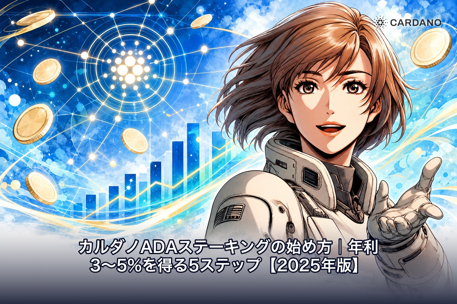 カルダノADAステーキングの始め方｜年利3〜5%を得る5ステップ【2025年版】