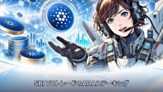 SBI VCトレードのADAステーキングは申込不要｜受け取れるのは75%【2026年】